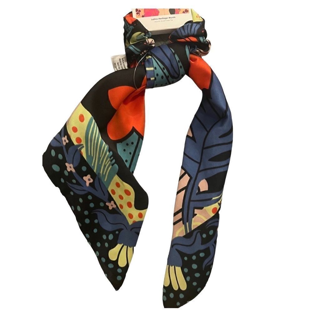 NWT Latina Multi Print Scarf Hair Tie
